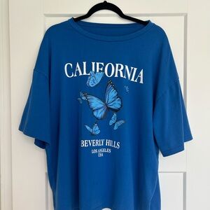 Blue California Graphic T-Shirt
